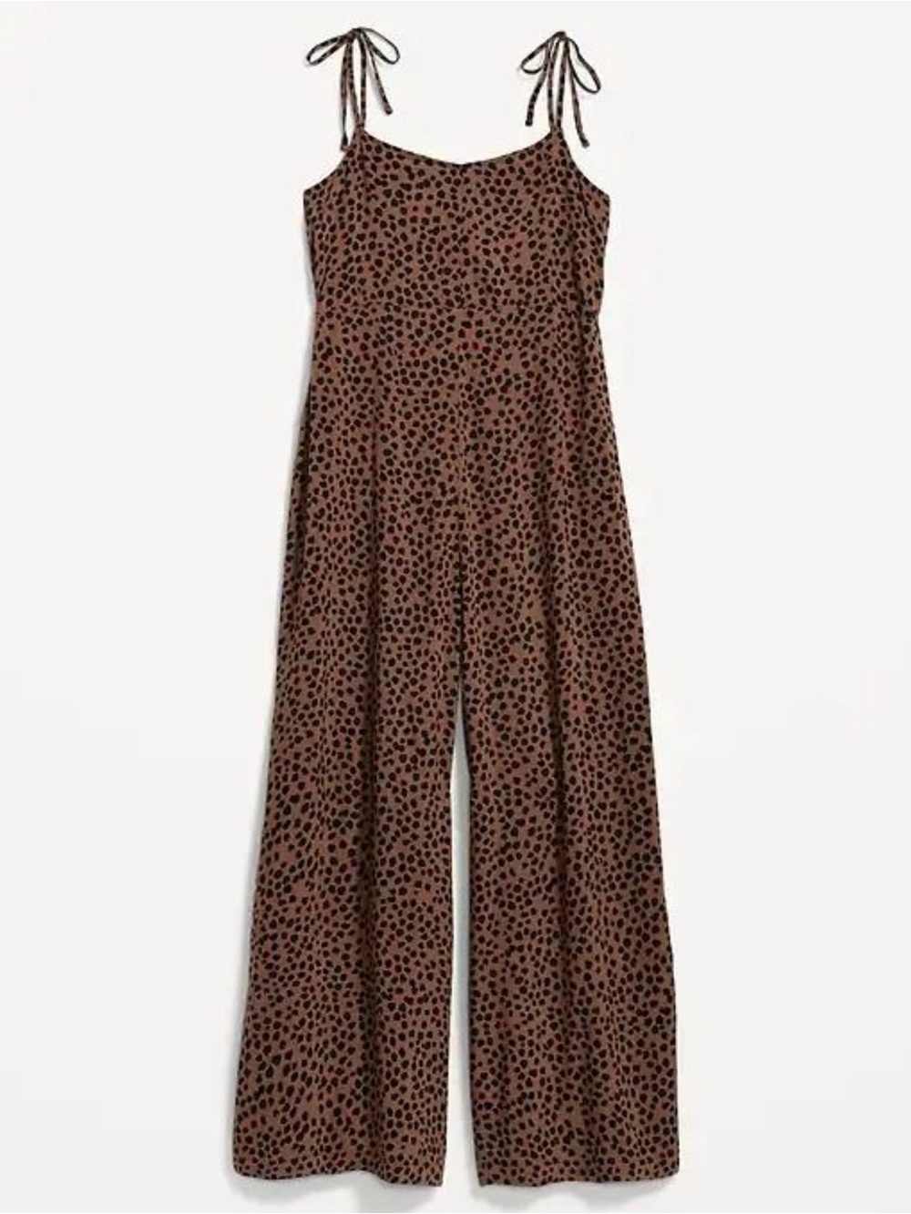 Leopard-Print Wide Leg Jumpsuit